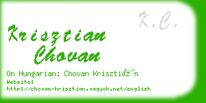 krisztian chovan business card